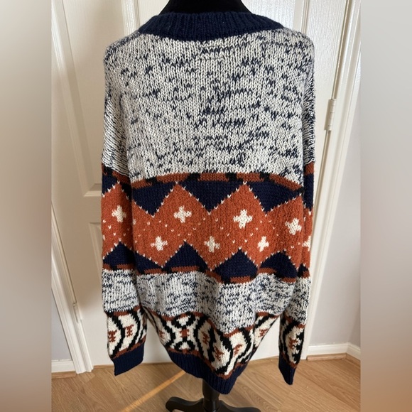 MOTHER Alpaca Wool The Long Drop Cardigan in One Tile at a Time Size Large NWT - Picture 15 of 15